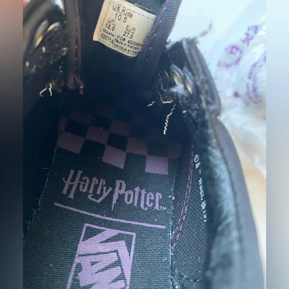 Vans Off The Wall X Harry Potter Deathly Hallows Old Skool Elastic Shoes 10.5 - Picture 4 of 11